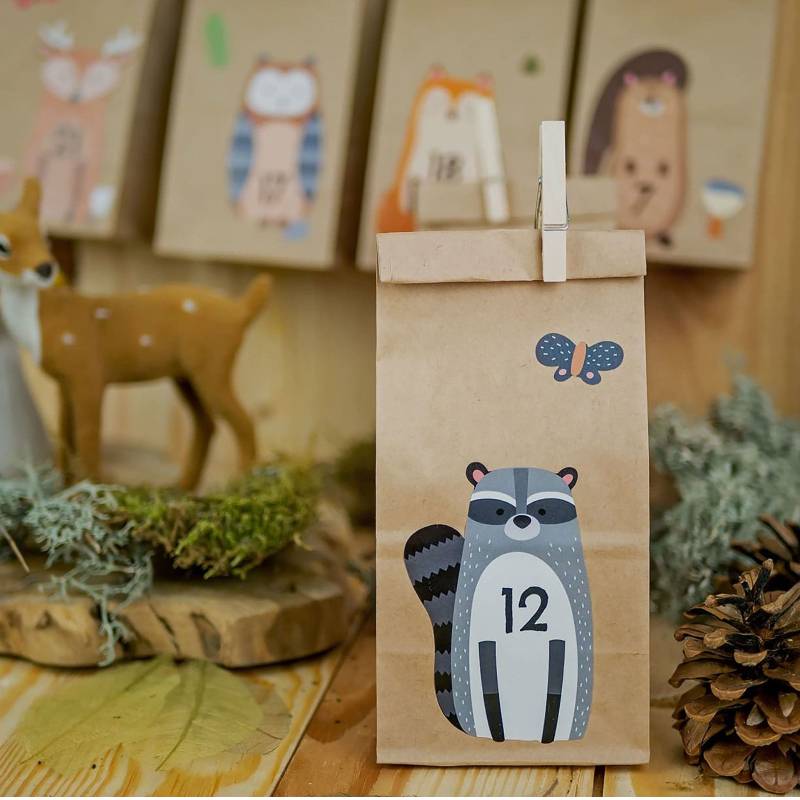 DIY Adventskalender Waldtiere