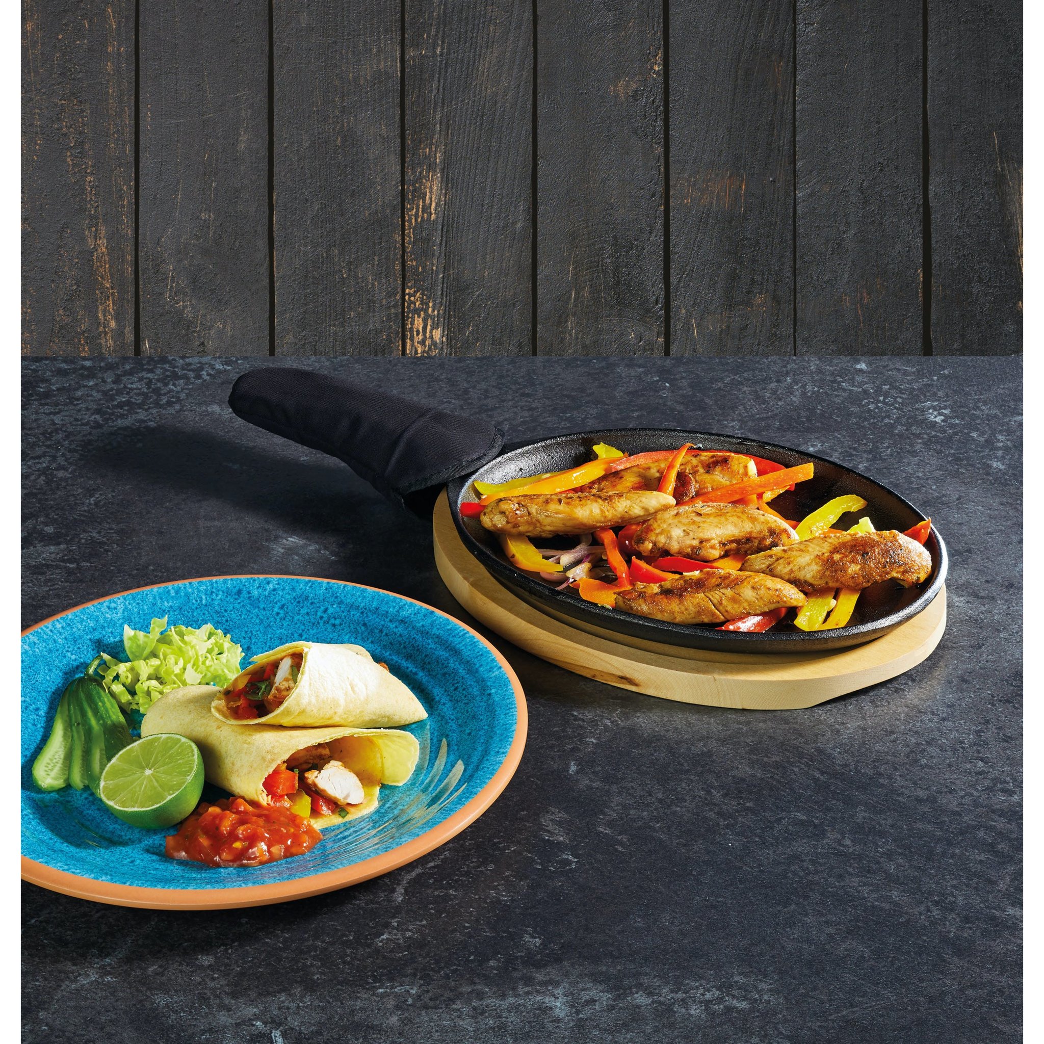 Gusseiserne Fajita-Pfanne