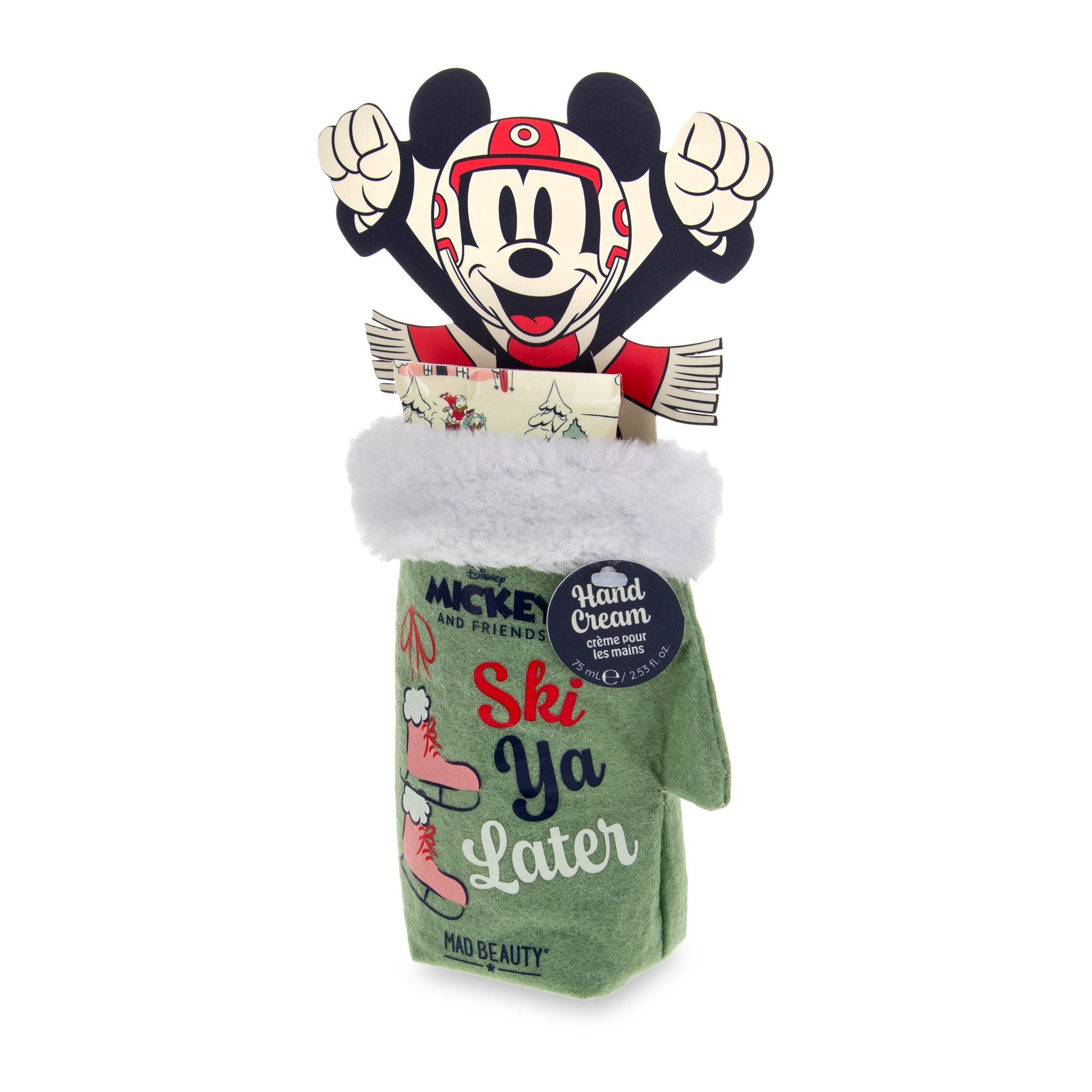 Mickey & Friends Handcreme im Filz-Fäustling – Geschenkverpackung schräg