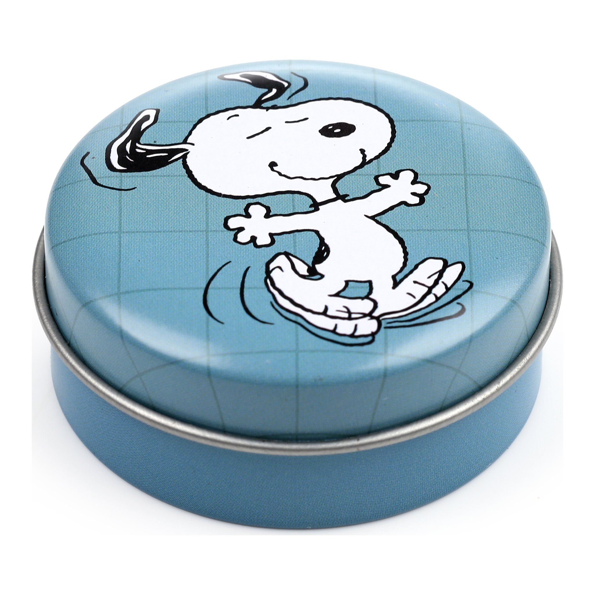 Blaues Snoopy-Doeschen geschlossen mit tanzendem Snoopy