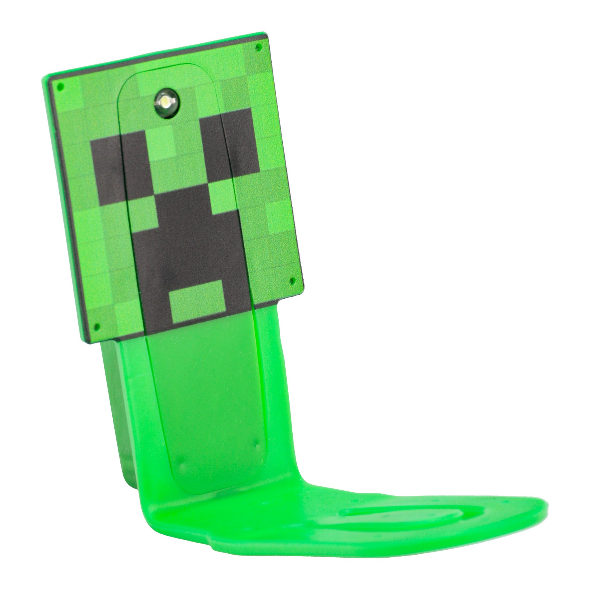 Creeper-Buchleuchte freigestellt mit aufgeklapptem Bügel