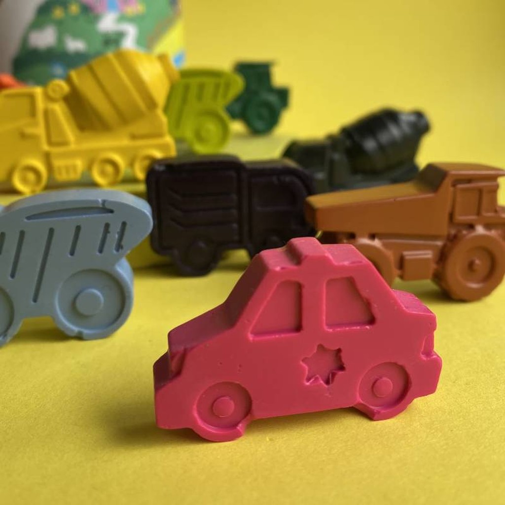 Wachsmalstifte Farzeuge Geschenkset