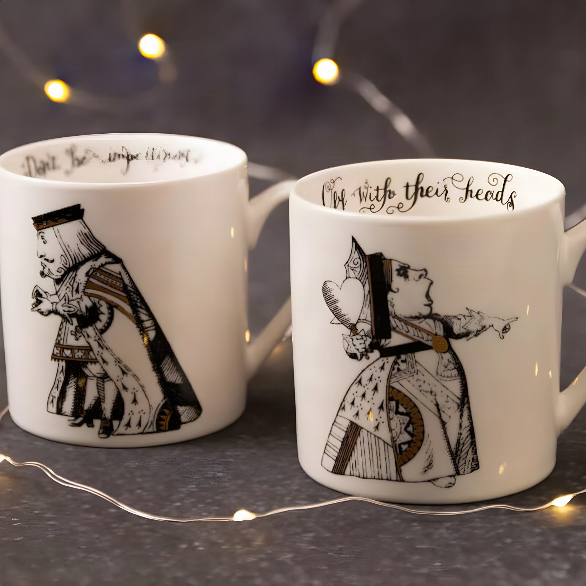 Victoria And Albert Alice In Wonderland Geschenkset His And Hers Can Tassen