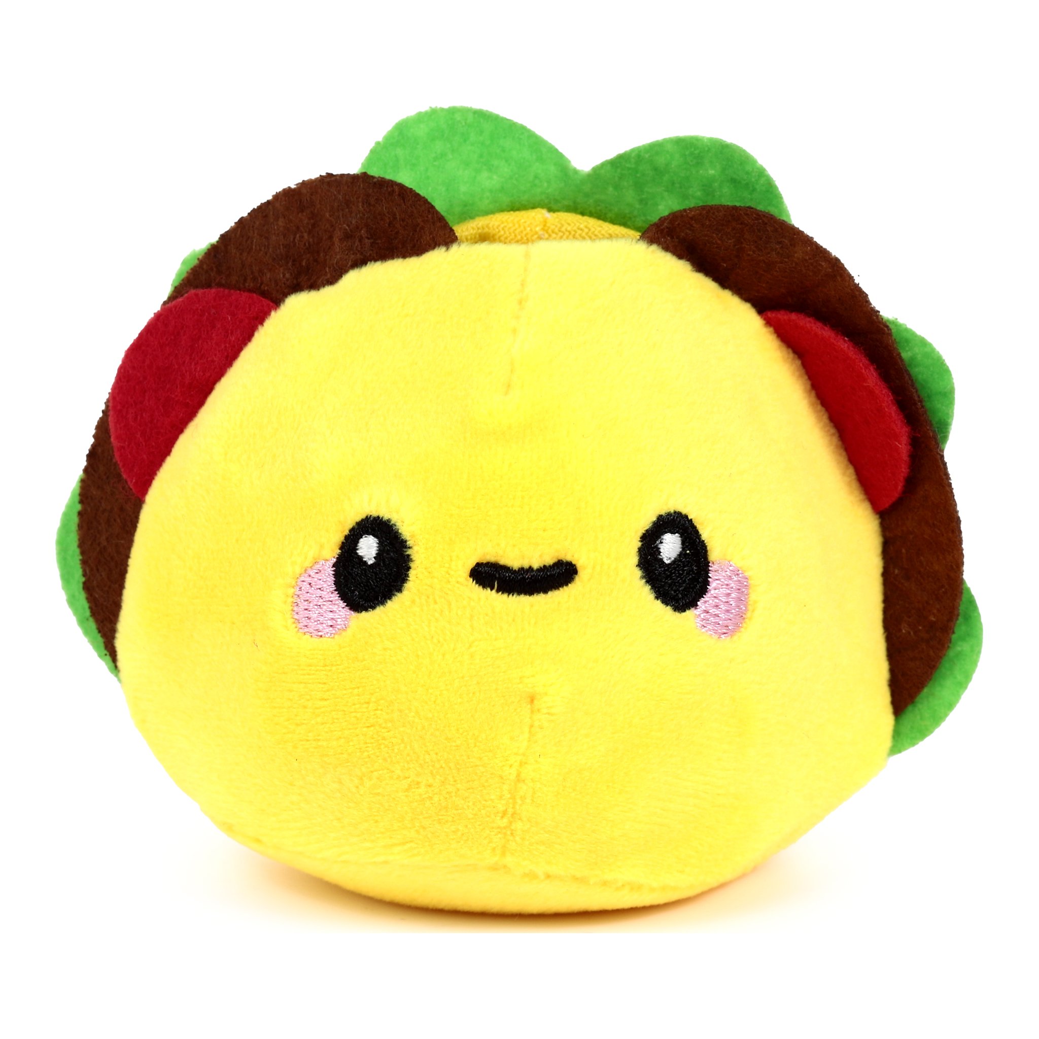 Balle anti-stress taco en peluche avec ventre a paillettes
