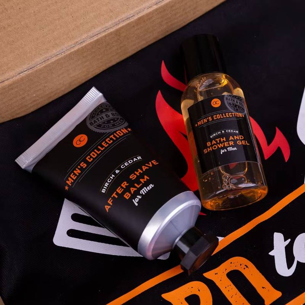 Geschenkset Männer in wiederverwendbarer Geschenkbox aus Kraftpapier