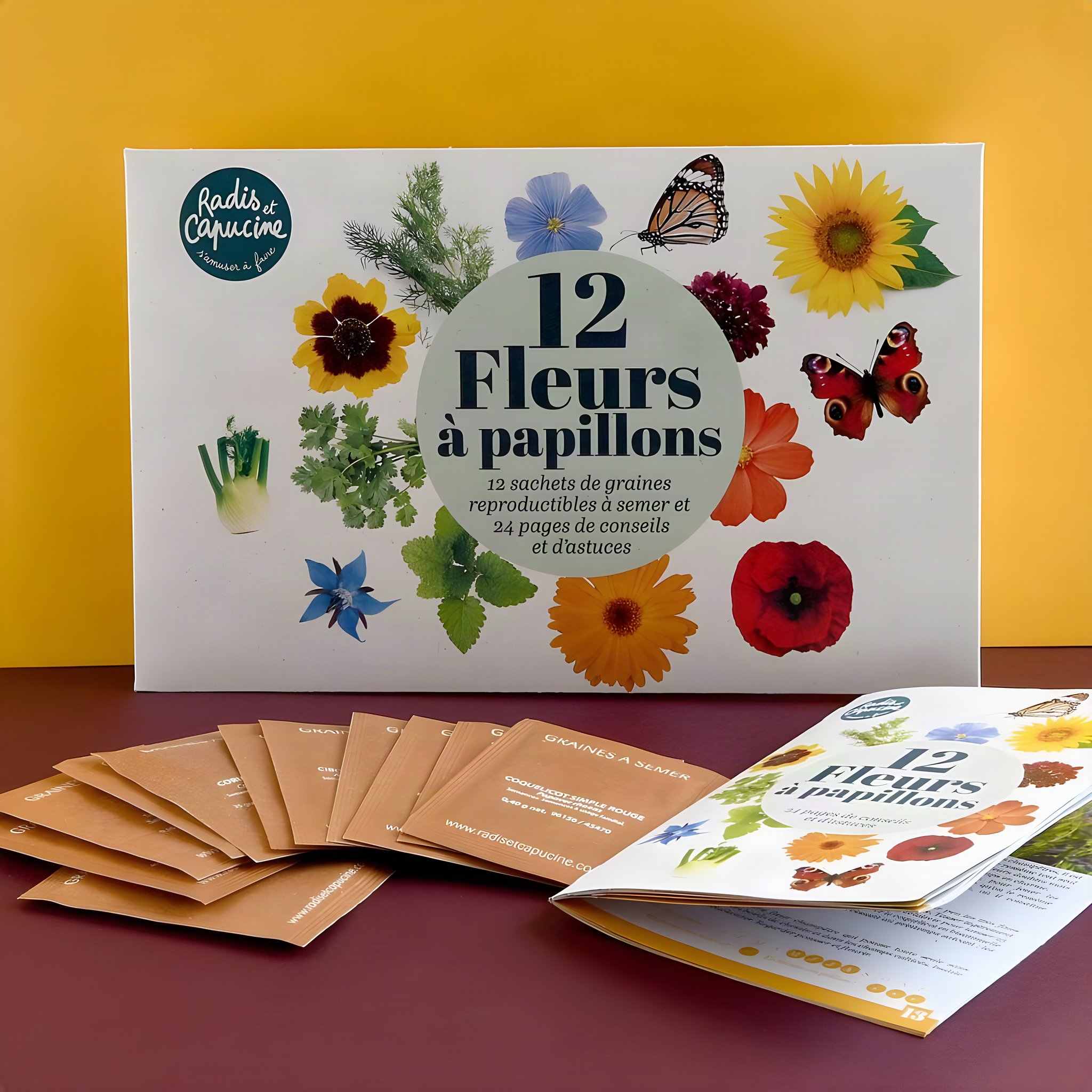 Schmetterlings- und Bienenblumen Saatgut Set