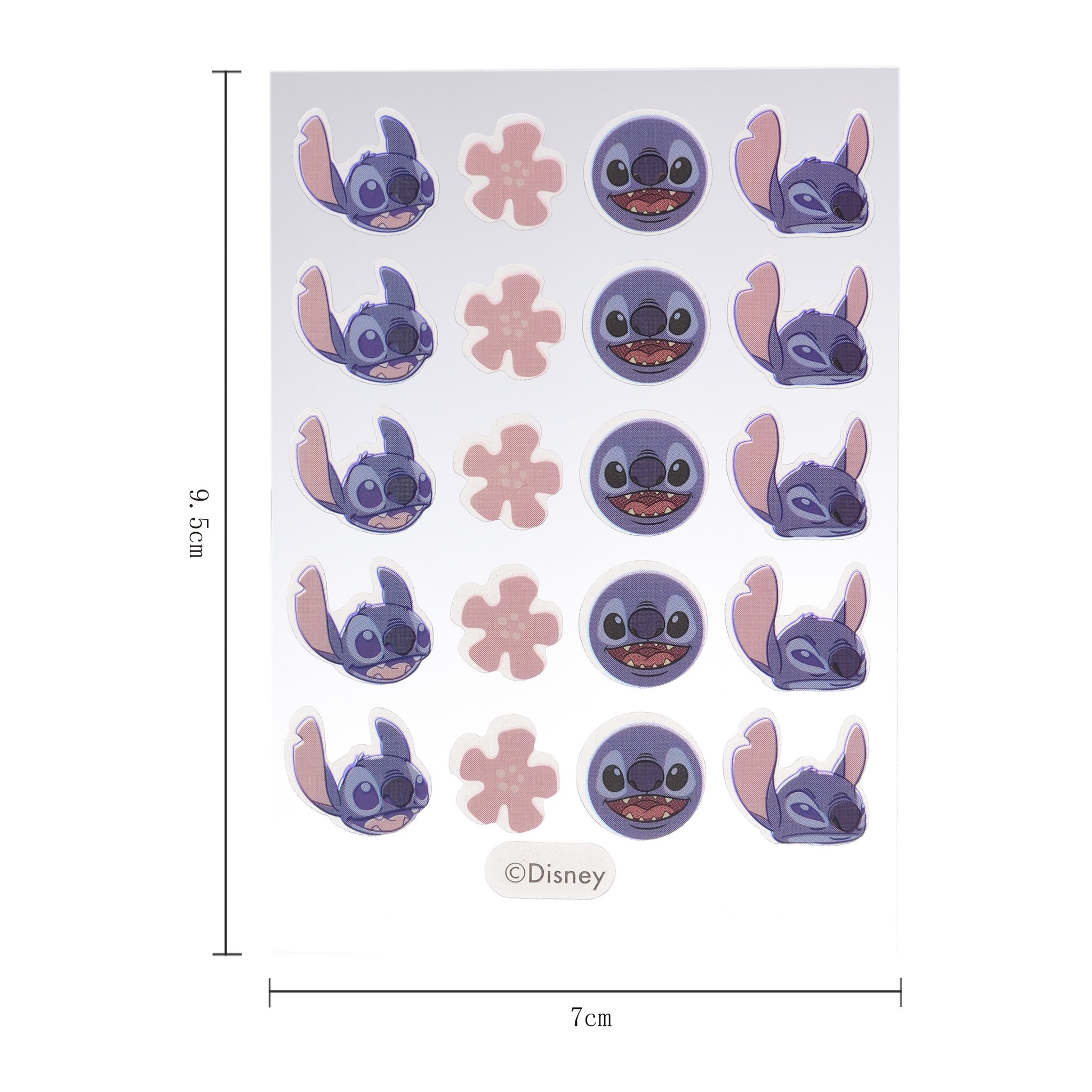 Size of the Stitch & Angel patch sheet: 9.5 x 7 cm