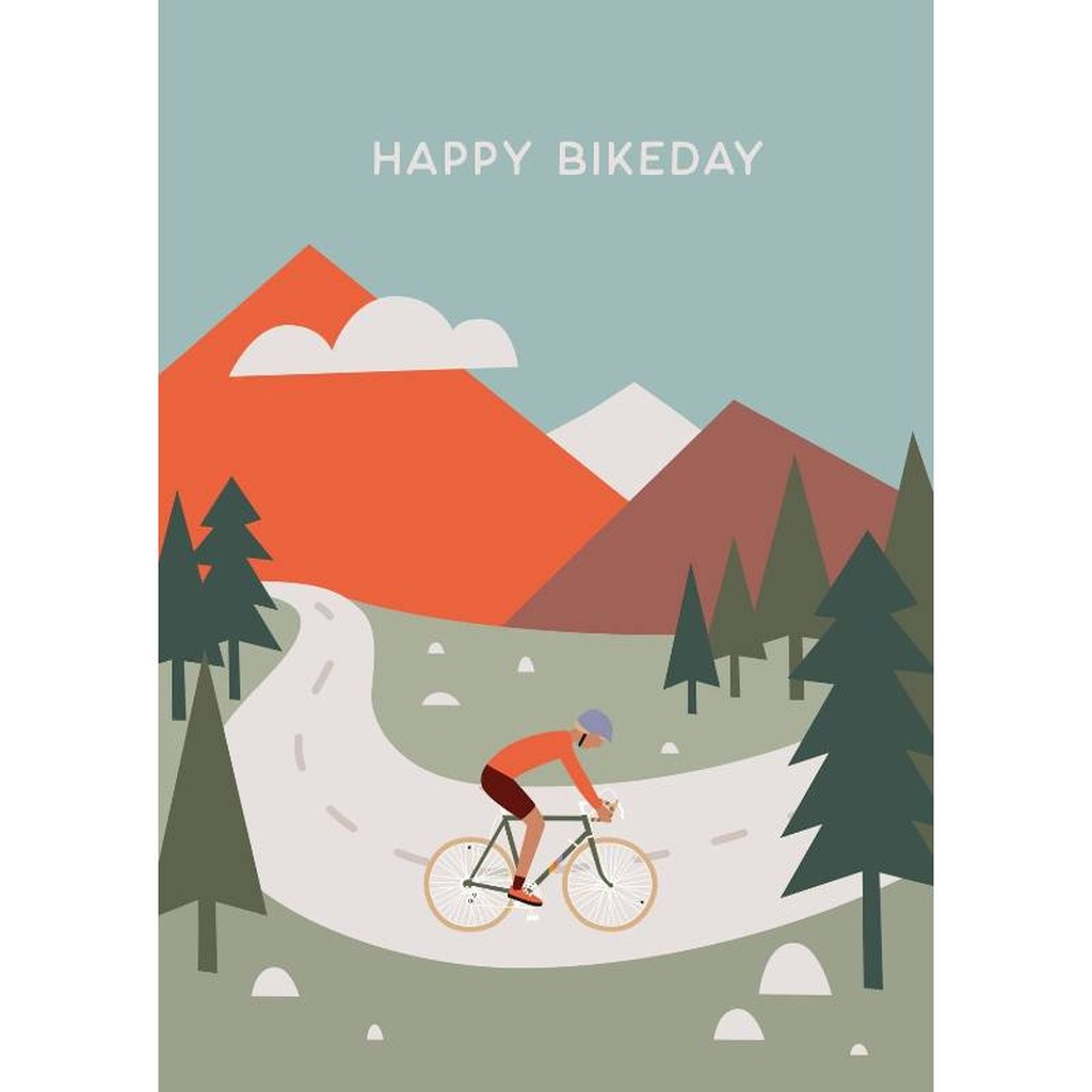 Grusskarte Happy Bikeday