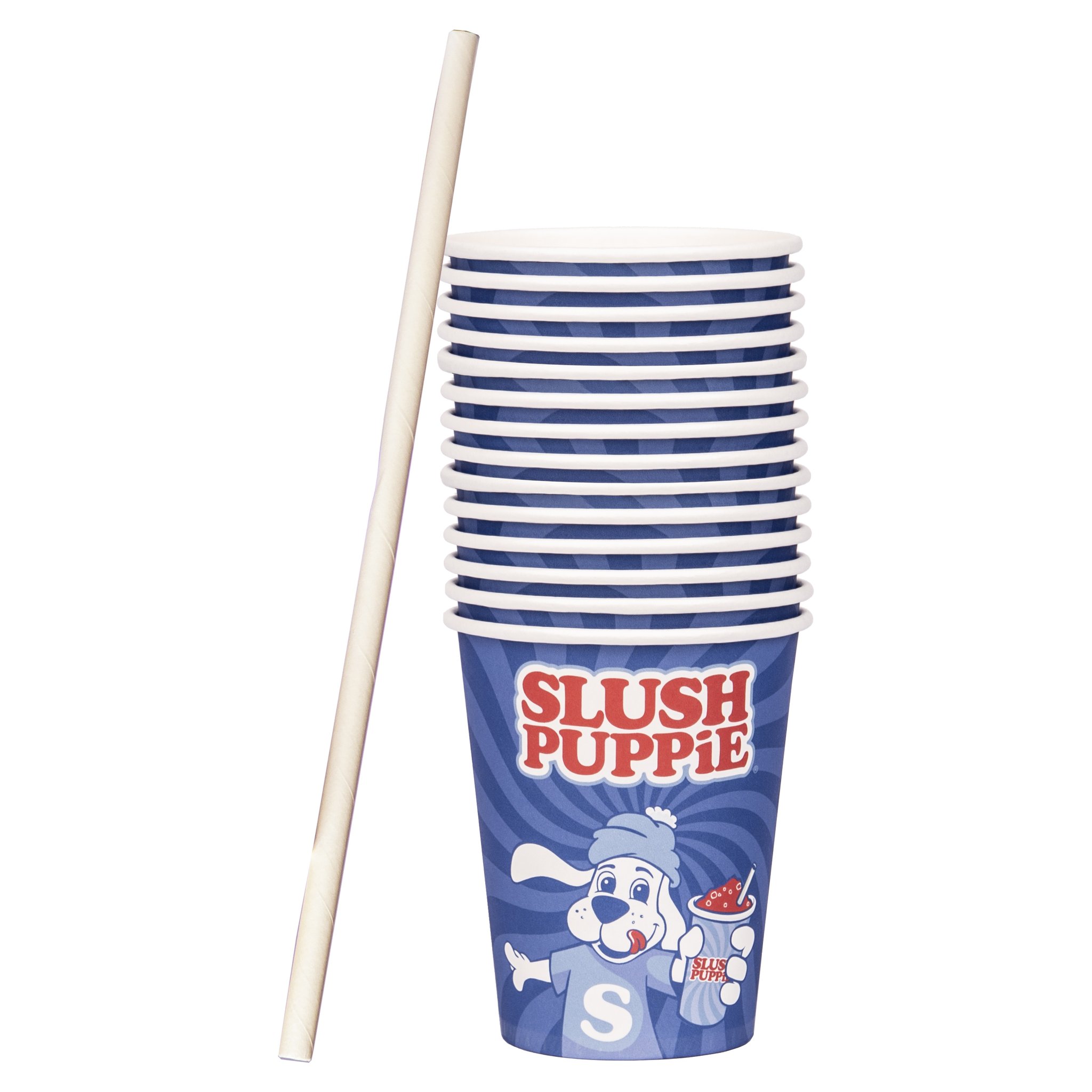 Set complet gobelets et pailles Slush Puppie