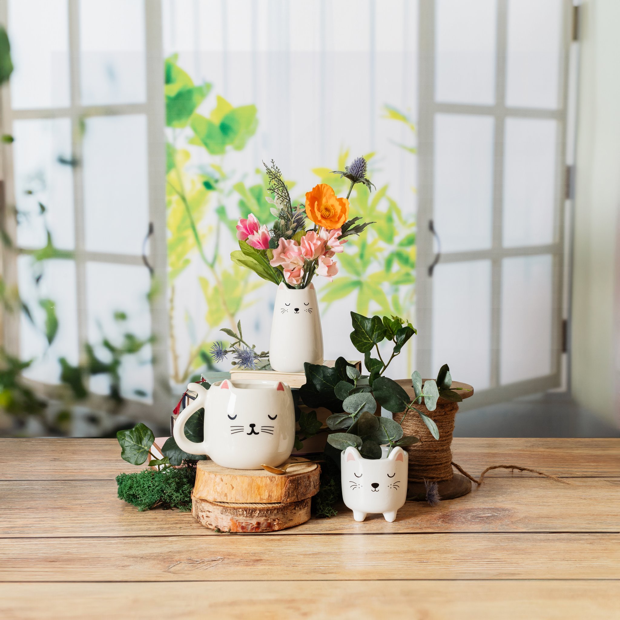 Katzen-Vase
