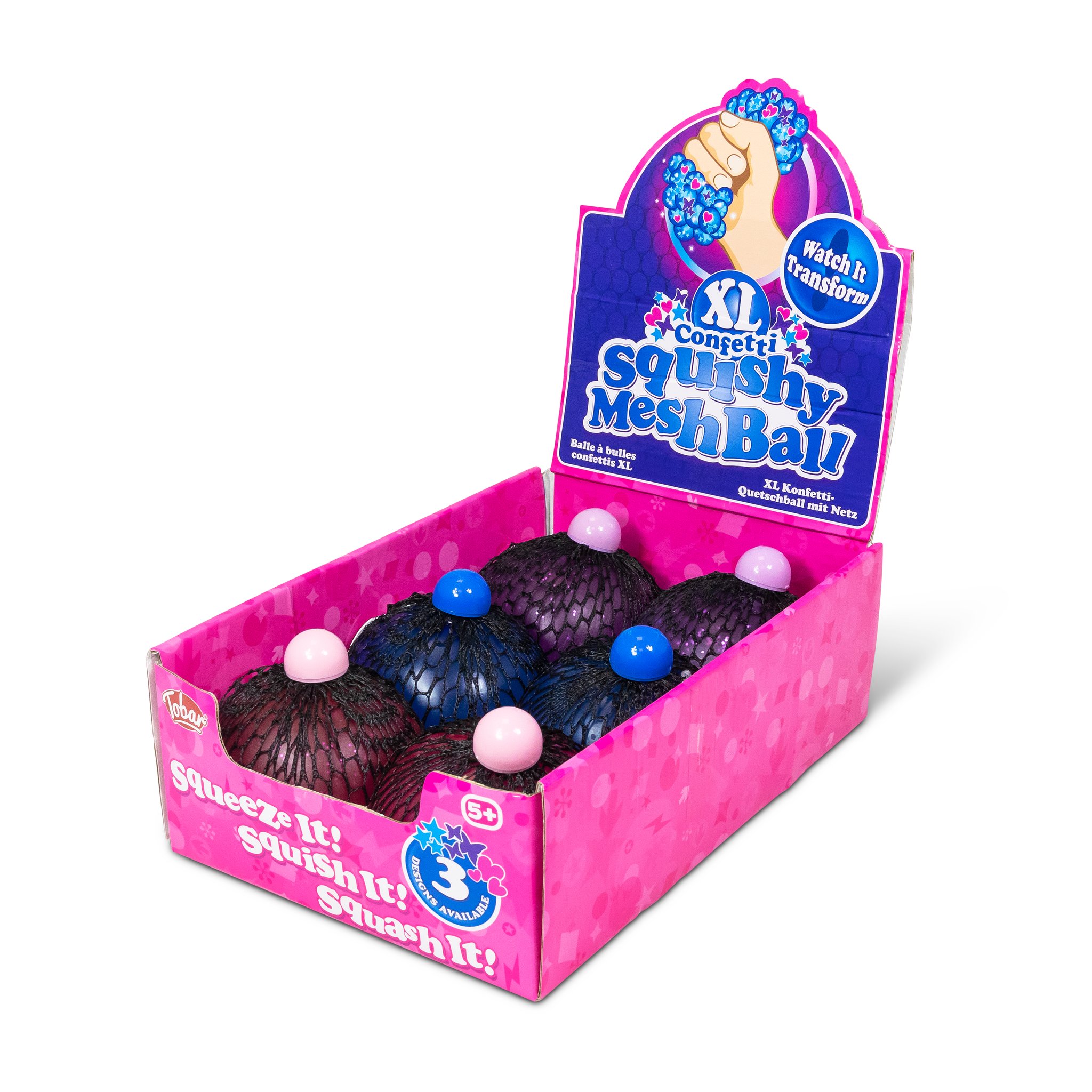 XL Konfetti-Stressball von Tobar – Detailansicht