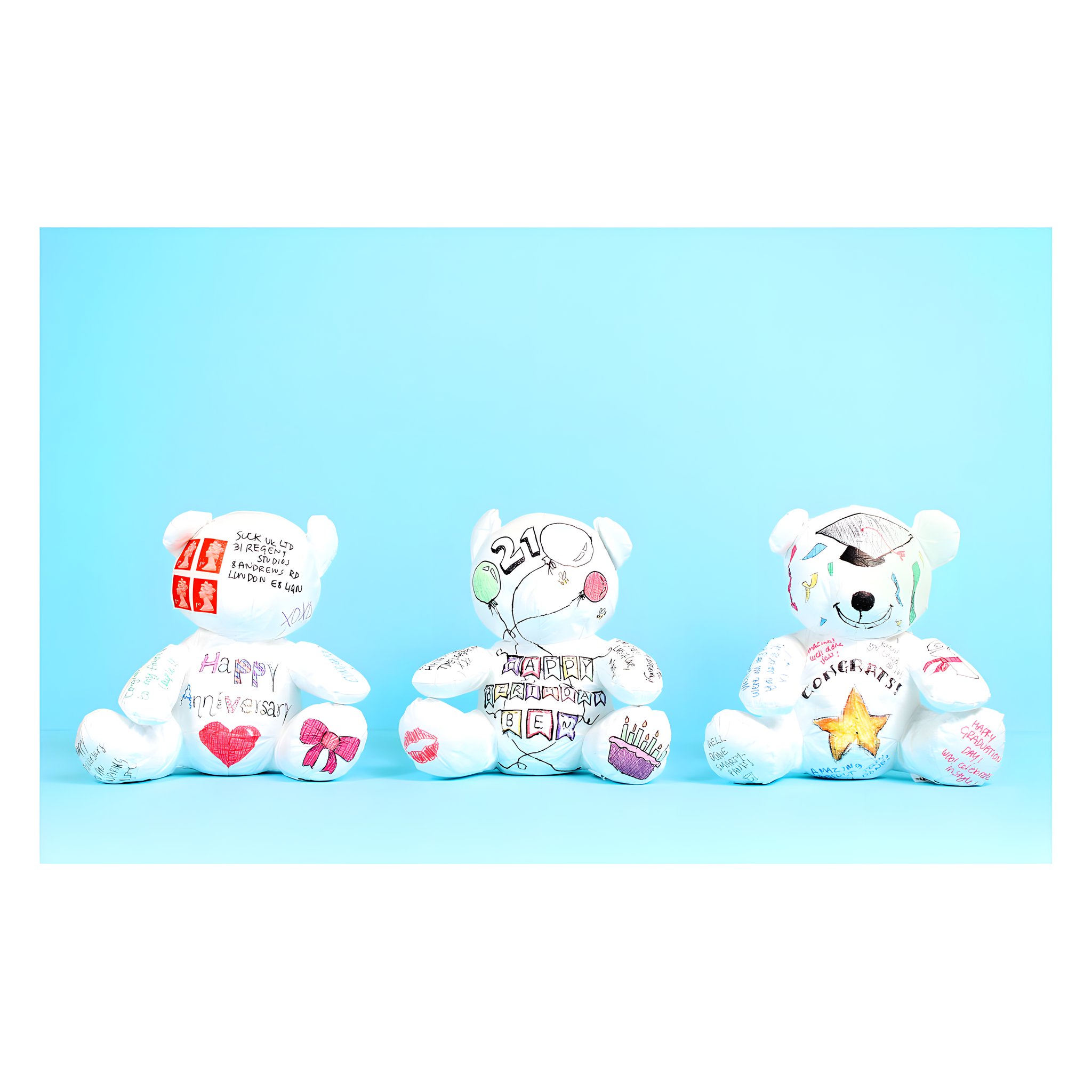 Teddybär als Postkarte — Lifestyle-Ansicht