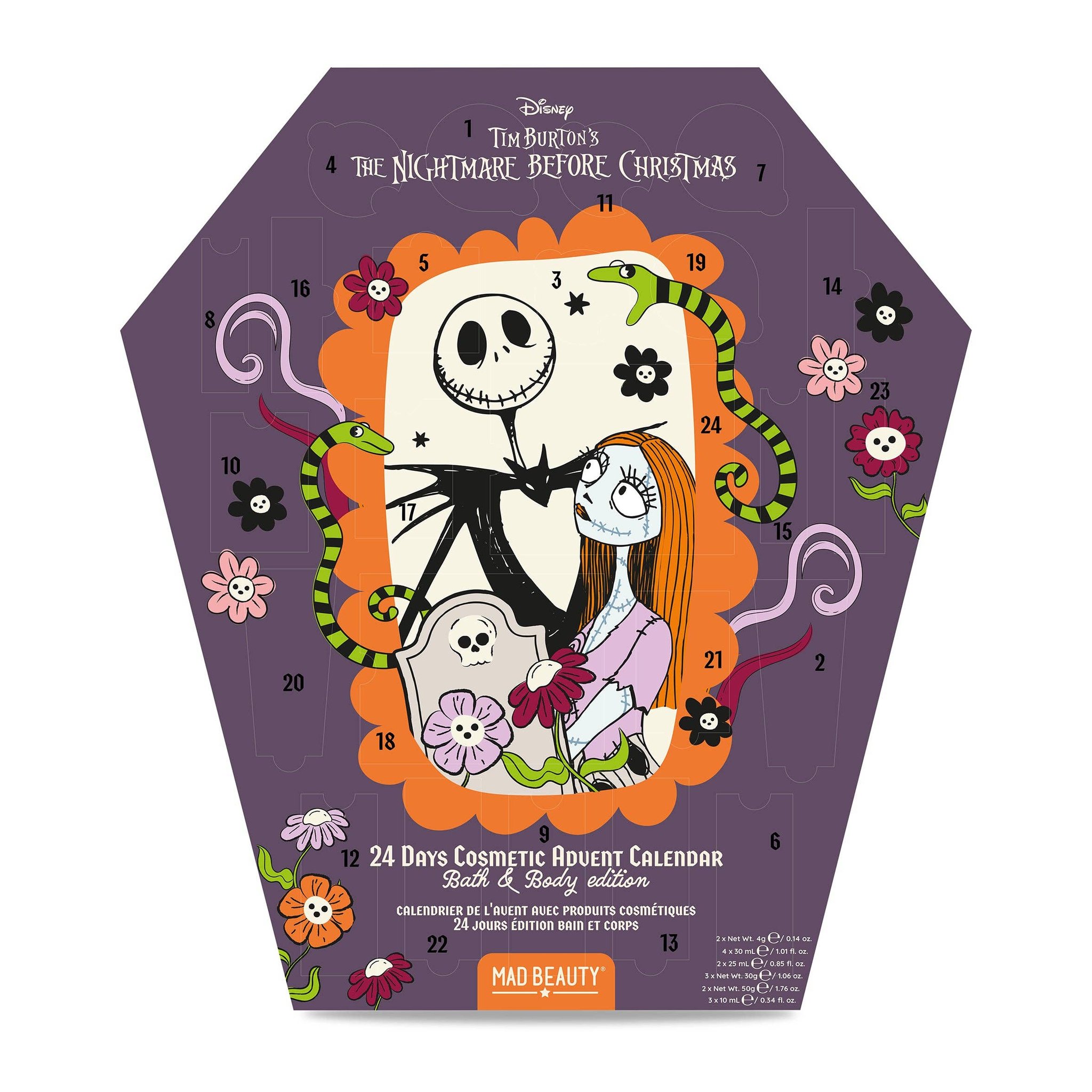 Calendario dell'Avvento Nightmare Before Christmas 24 giorni – scatola del calendario, fronte