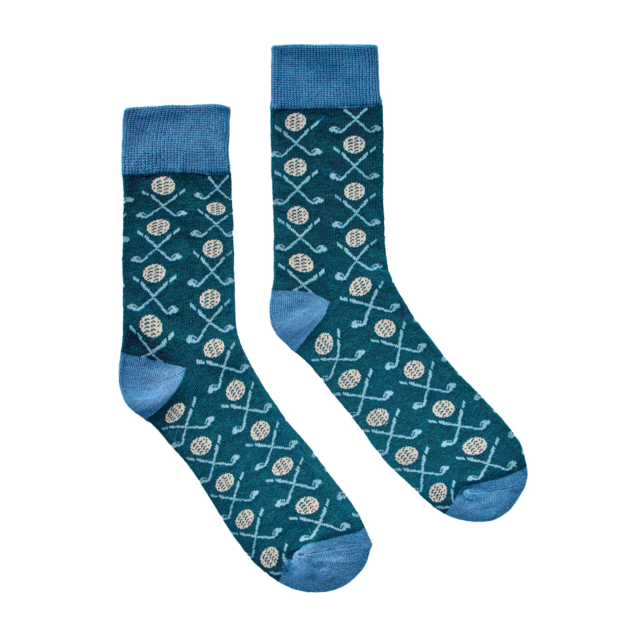 Golf-Socken mit Golf-Muster, zwei Paar