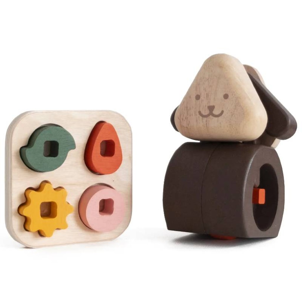 Woofy Dog Wooden Toy Set Kinderspielzeug von Tomata