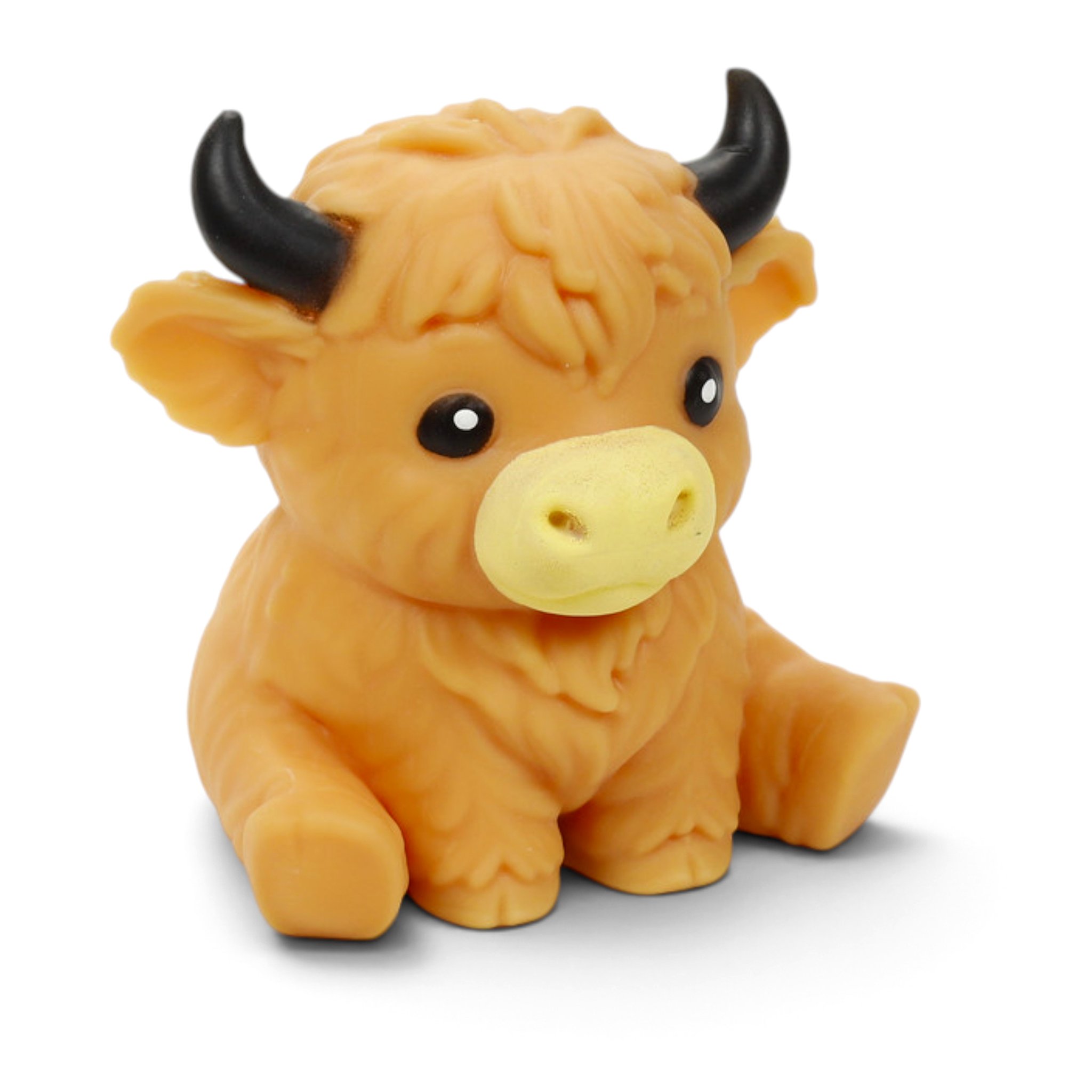 Pallina antistress elastica mucca delle Highlands