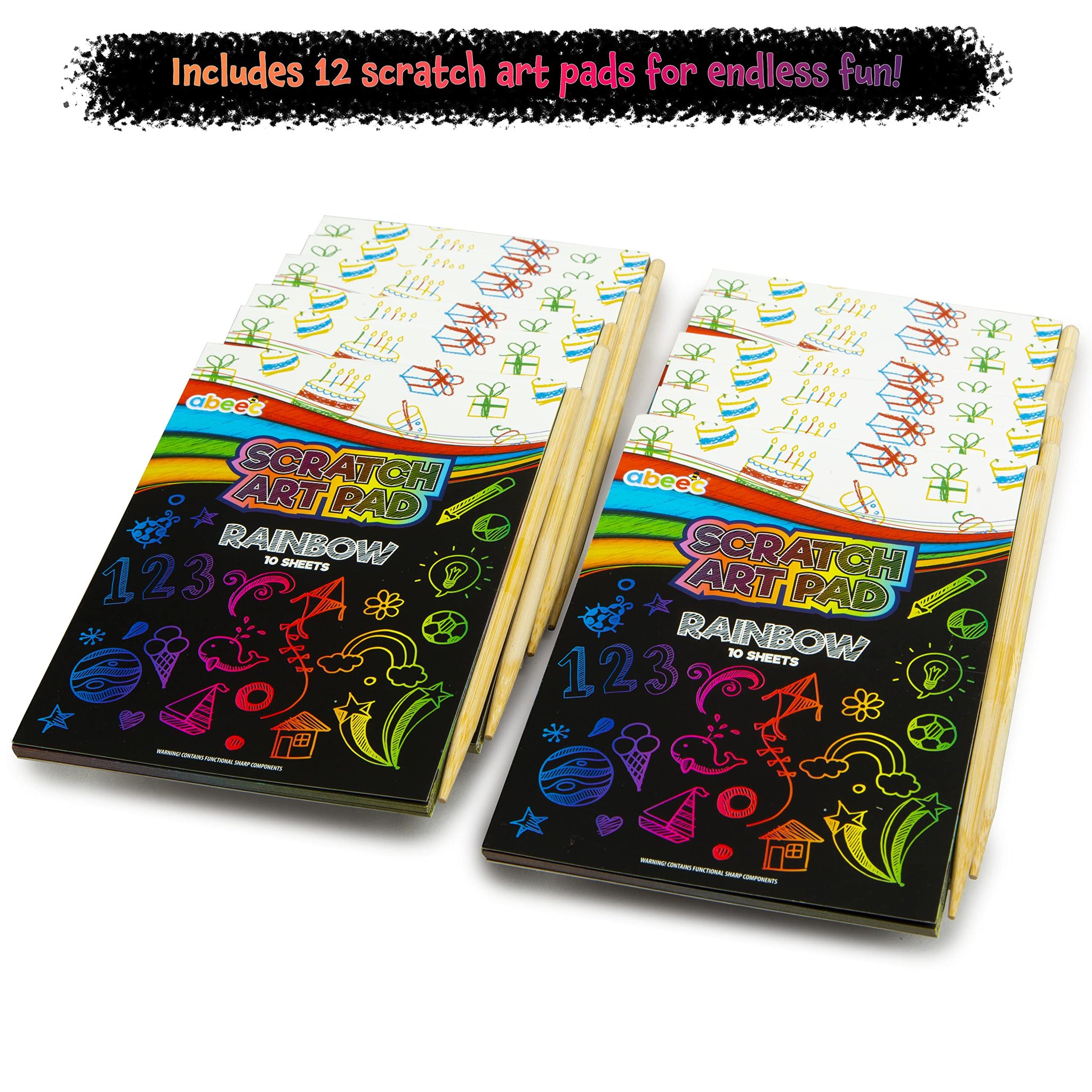 Cartes à gratter arc-en-ciel A6, lot de 12 (Bild 3)