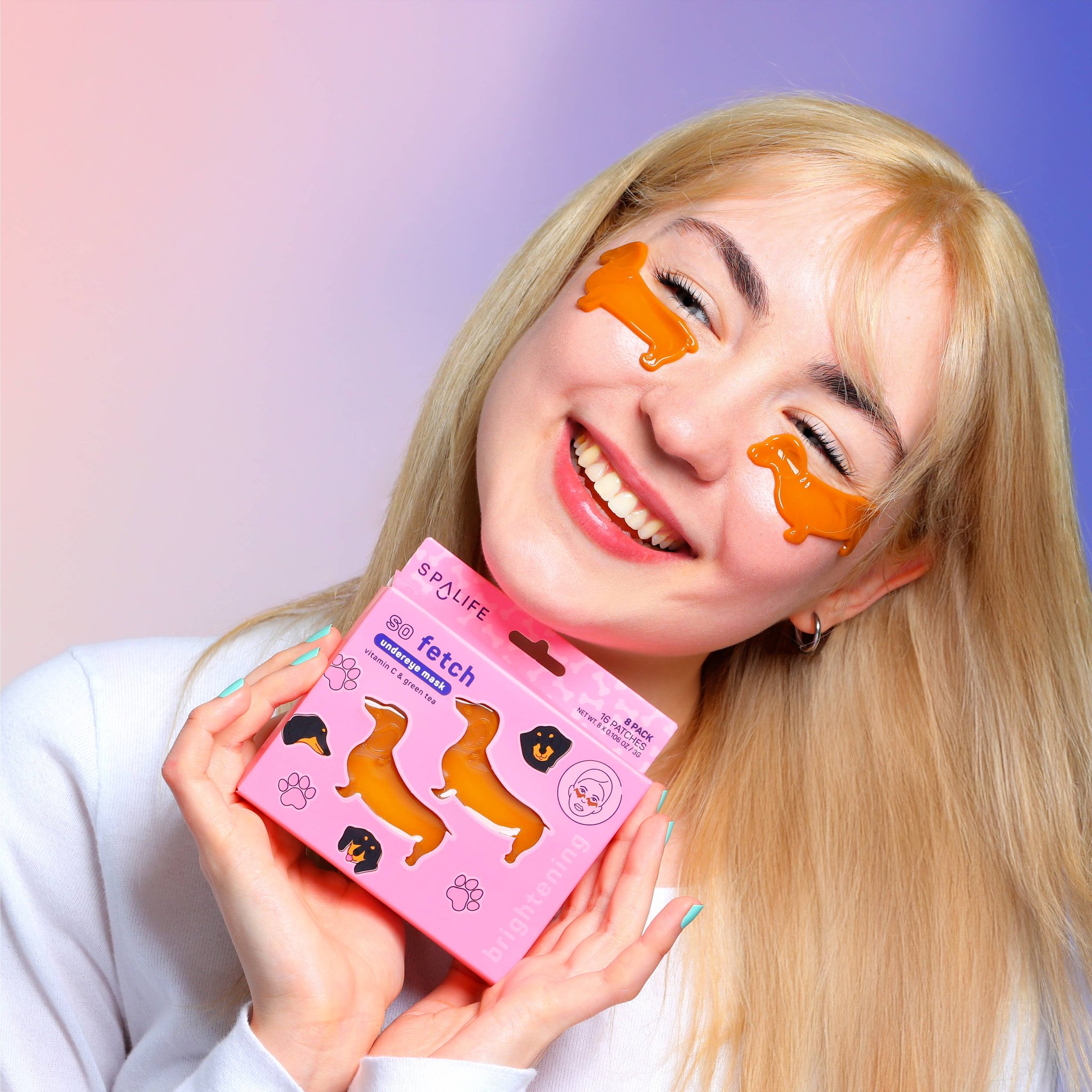 Dackel Gel-Augenpads 8er-Pack