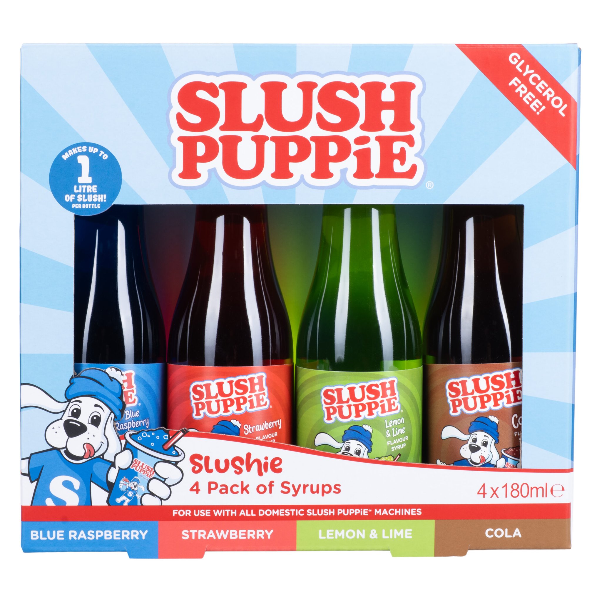 Slush Puppie Syrup 4 Pack by Fizz