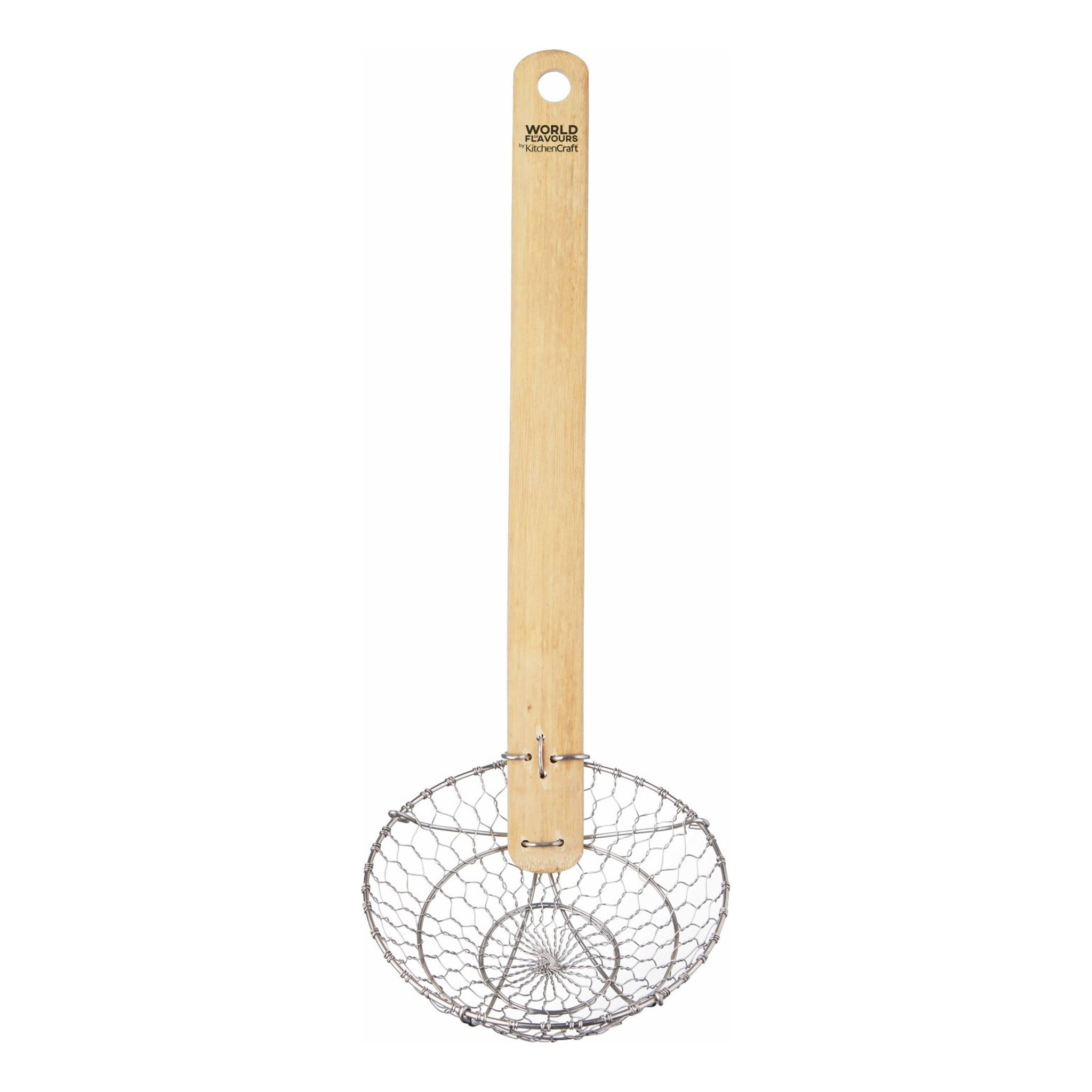 KitchenCraft World of Flavours Bambus Schaumkelle