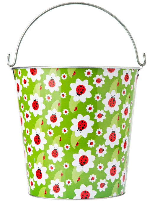 Secchio Giardinaggio Metallo Smaltato 12 L Ladybug