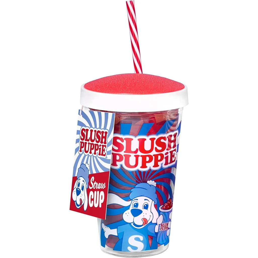 SLUSH PUPPiE Becher & Trinkhalm