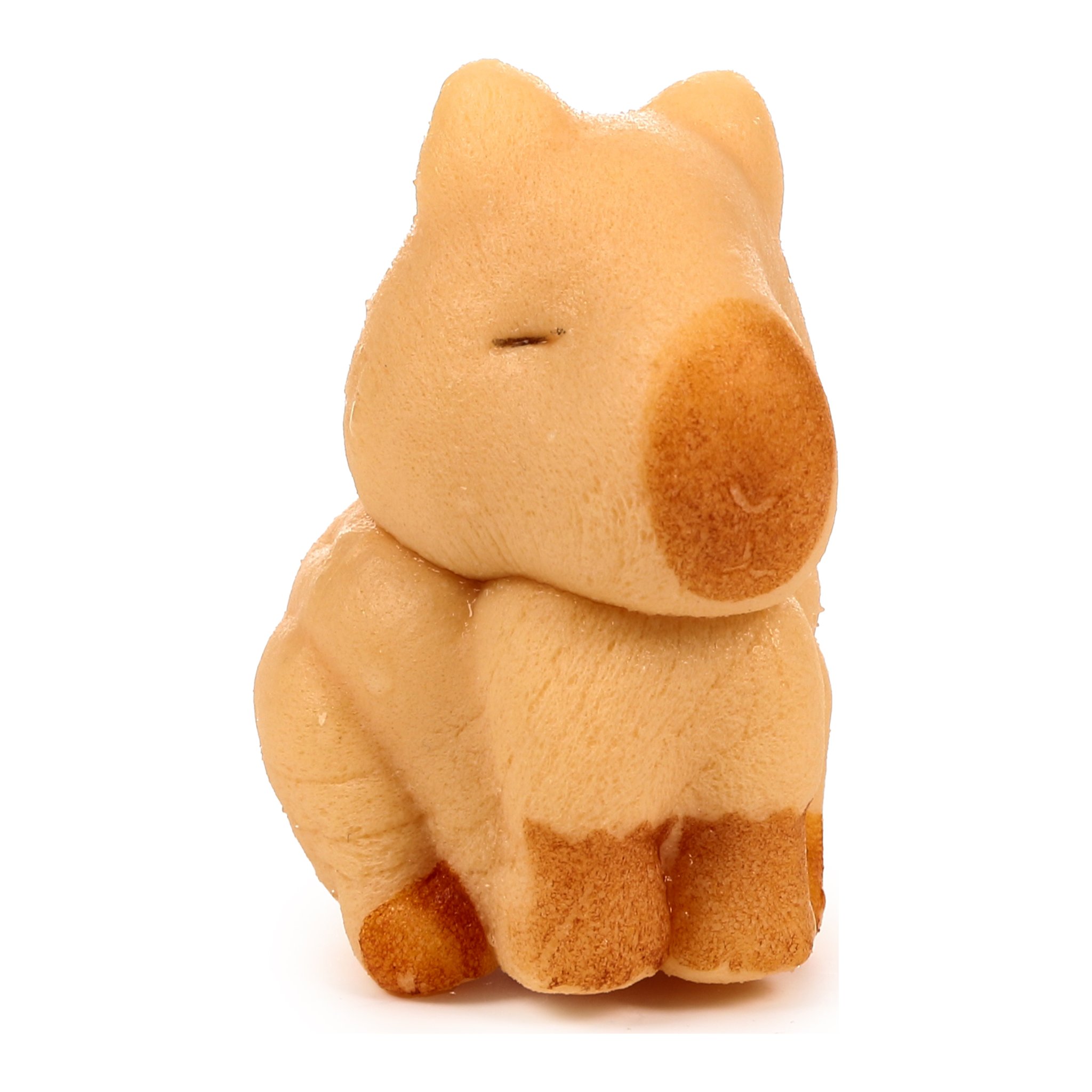 Flocked capybara from the side