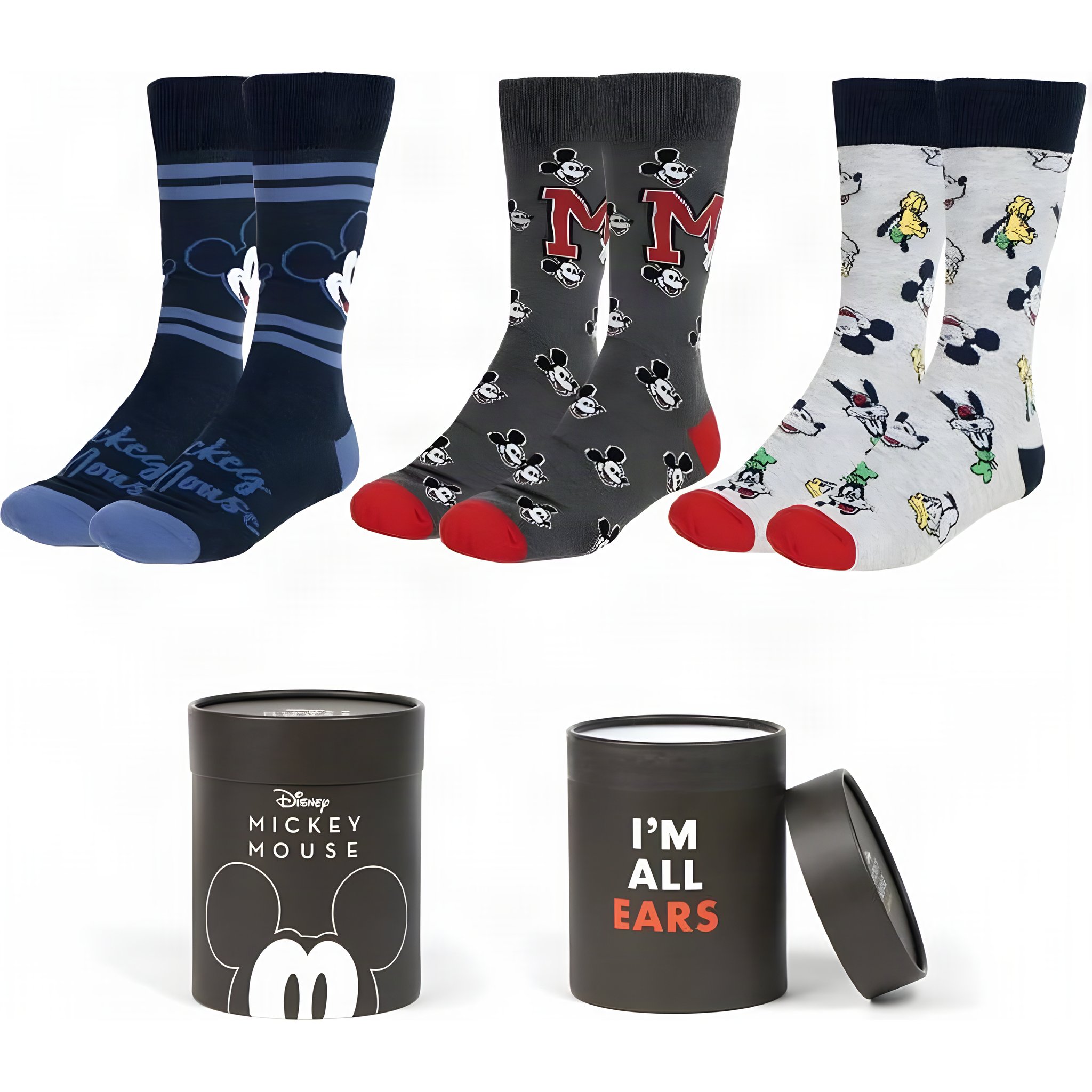 Mickey Mouse Socken Geschenkset für Männer
