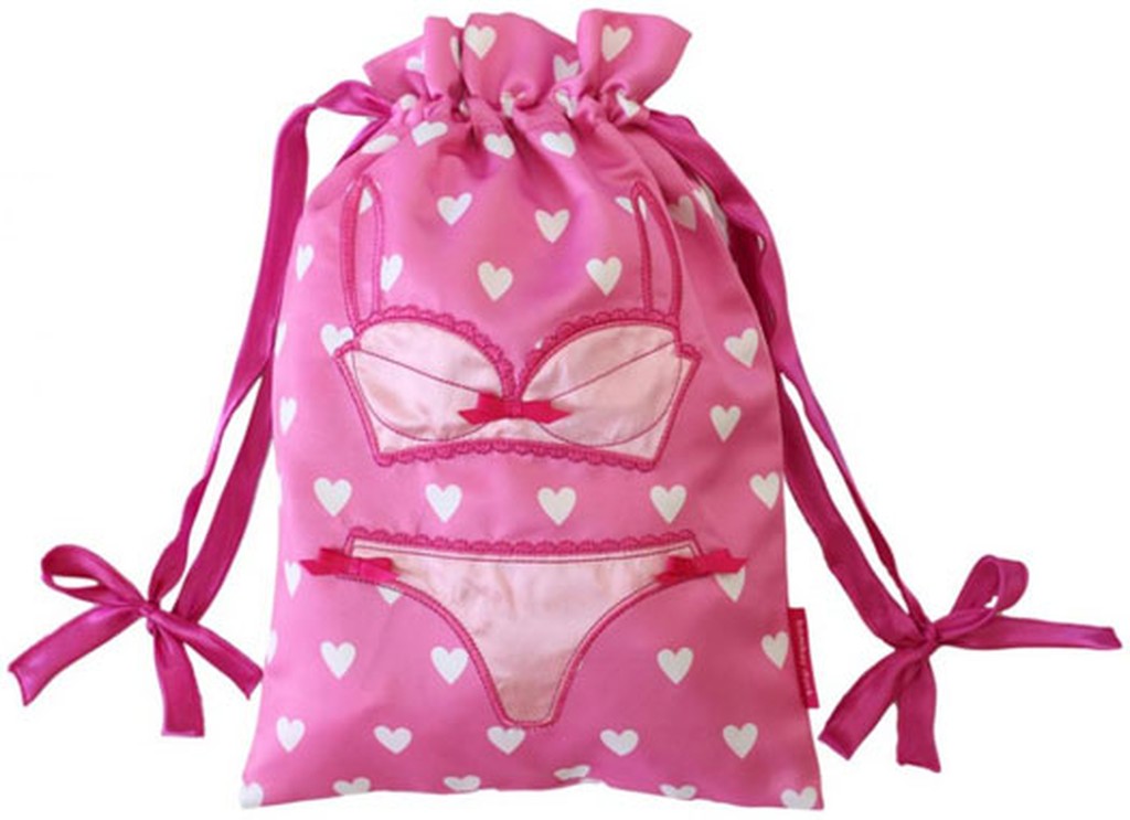 Unterwäschebeutel pink Button Girl