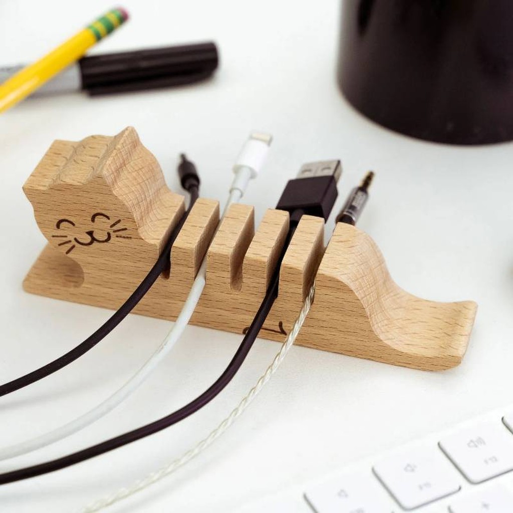 Kabel Organizer Katze von Kikkerland