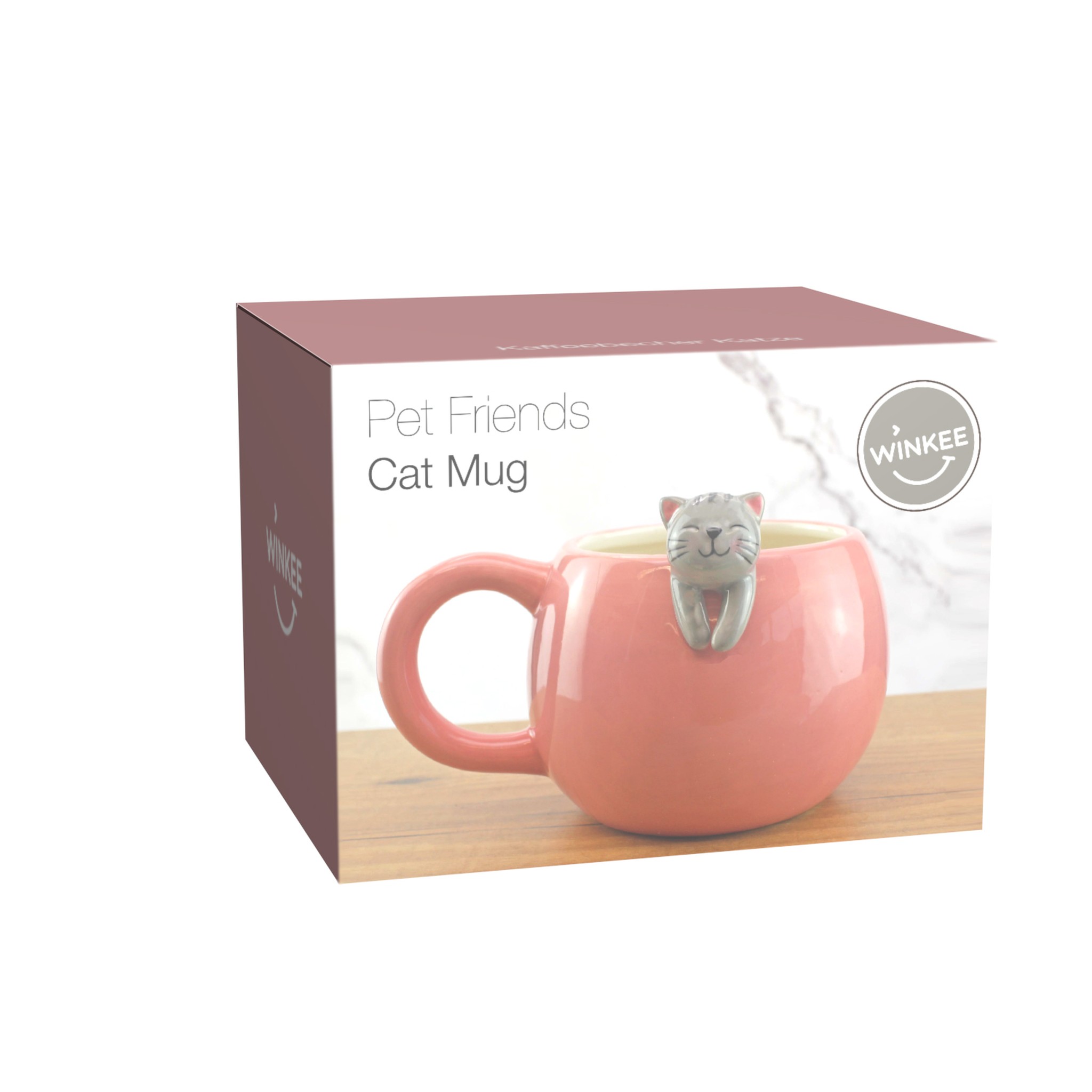 Tasse Chaton Paresseux Winkee Pet Friends dans son coffret cadeau