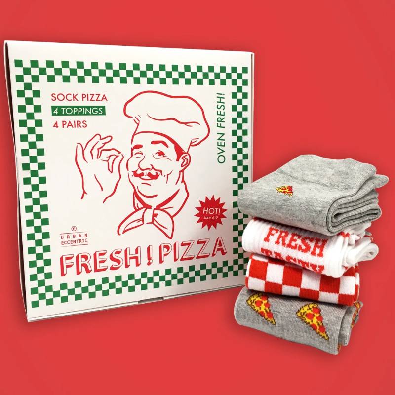 Pizza Socken Geschenkset