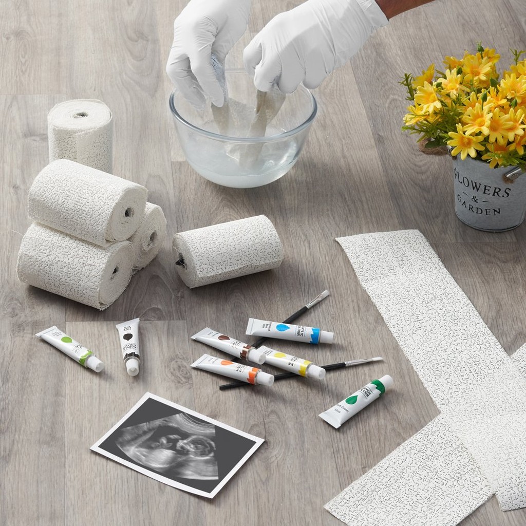 kit d’empreinte en plâtre pour ventre de grossesse