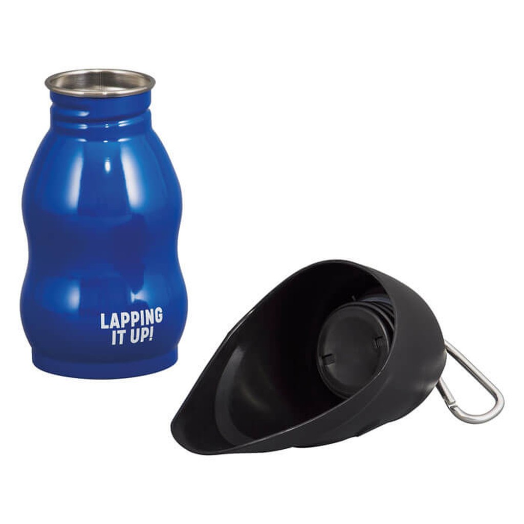 Water Bottle &amp; Travel Bowl - Lap it up von Wild &amp; Woofy