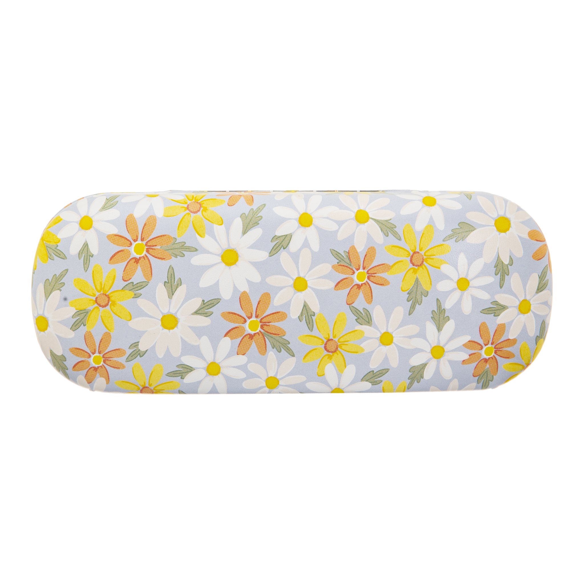 Daisy glasses case cut-out, hard case with daisy pattern, front