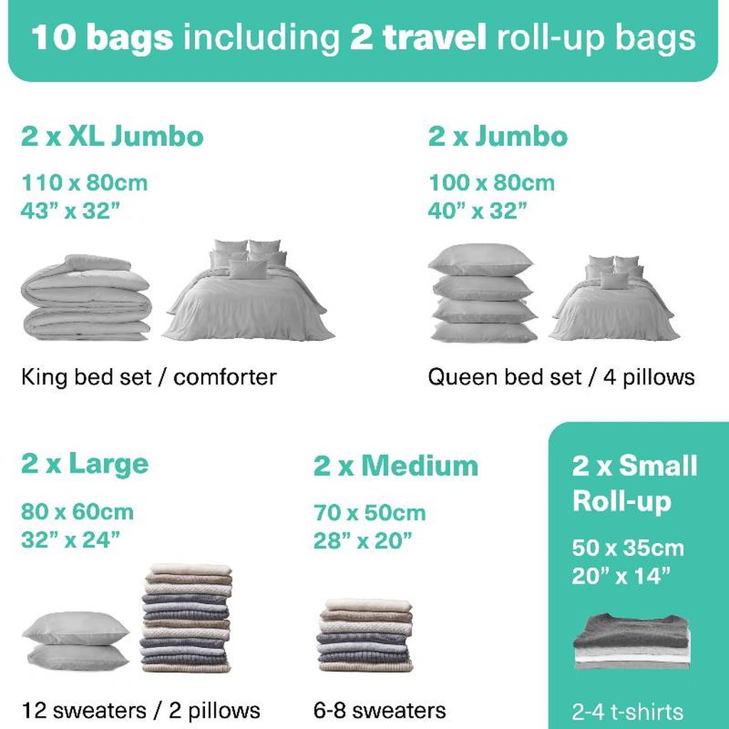 Vakuumbeutel-Set mit Pumpe