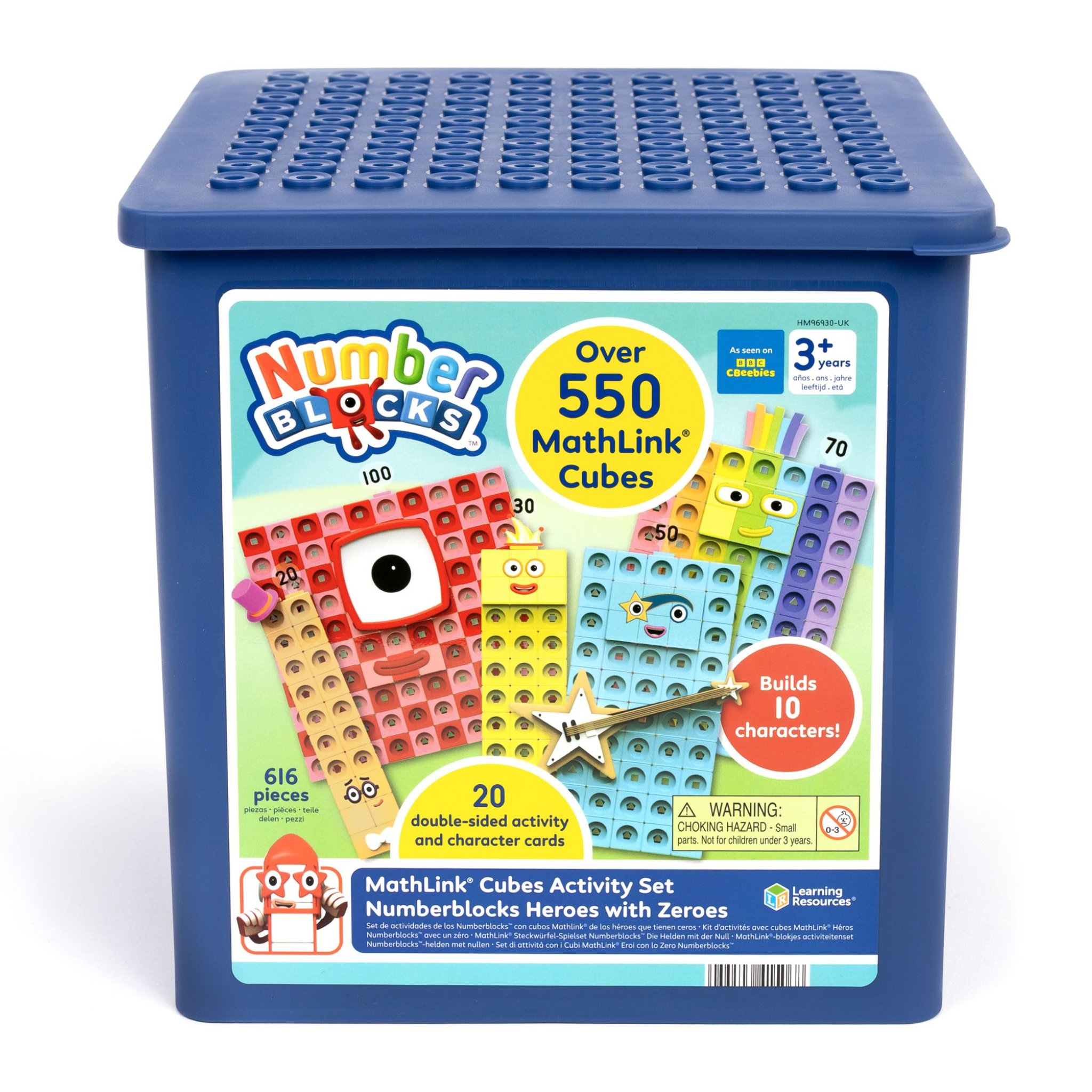 Numberblocks Heroes with Zeroes MathLink Cubes Set – Verpackung Vorderseite