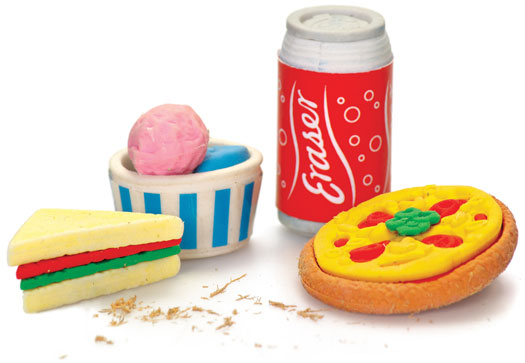 Fastfood Radiergummi Set