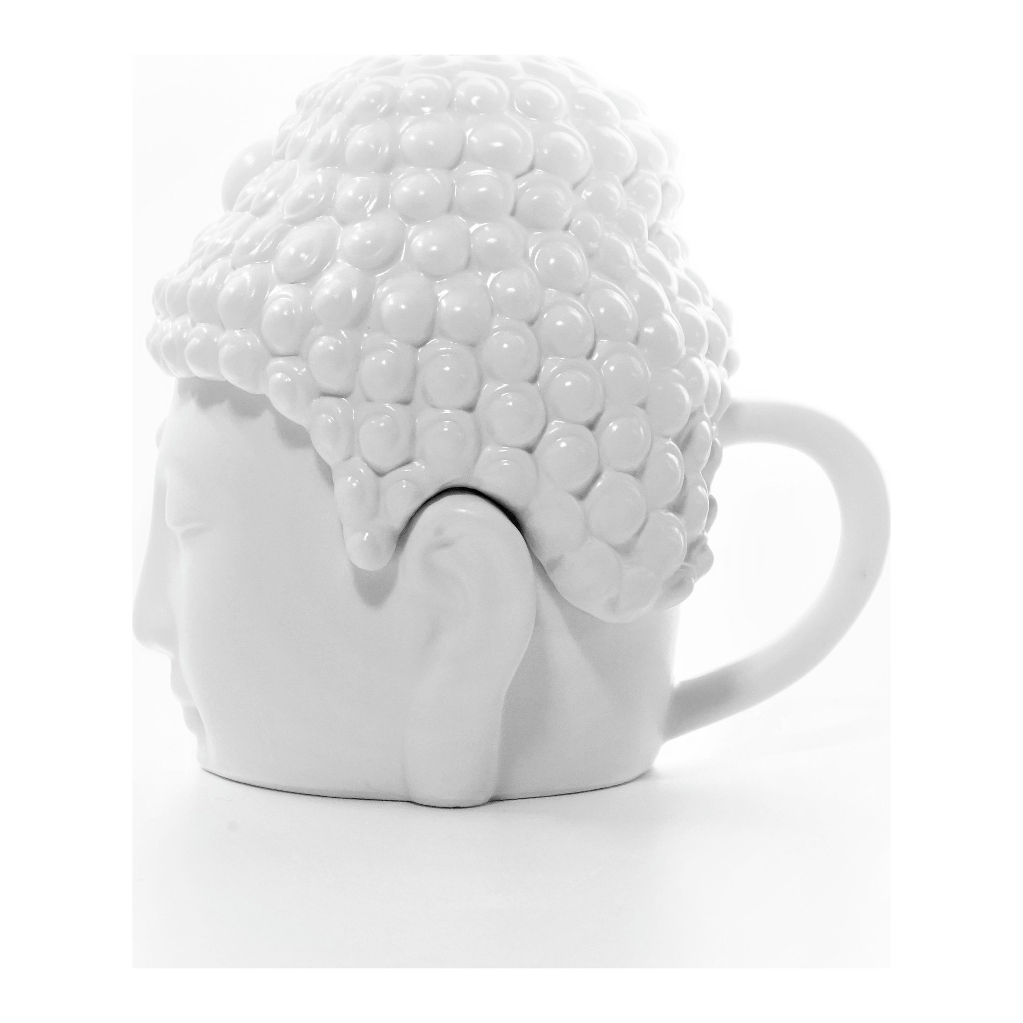 Tazza Buddha di lato con manico