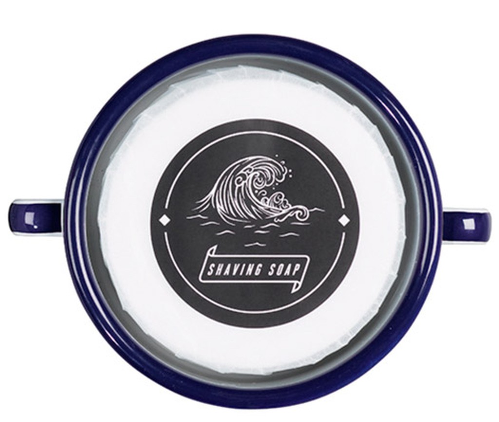 Sapone da Barba e Ciotola Smaltata Vintage