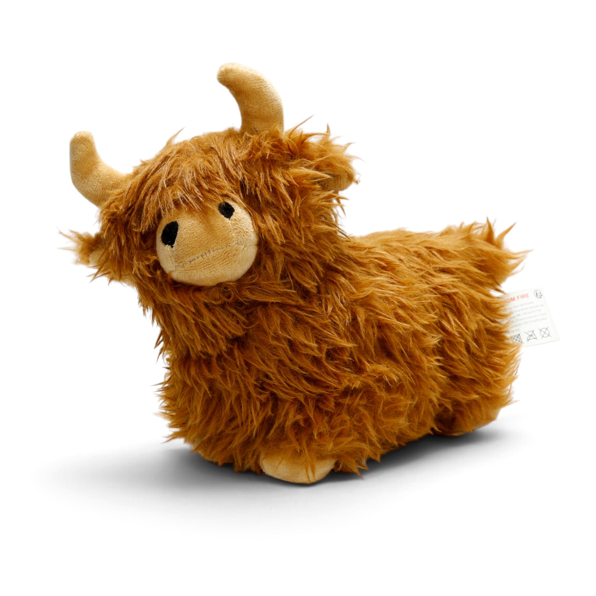 Cale-porte vache Highland en peluche marron