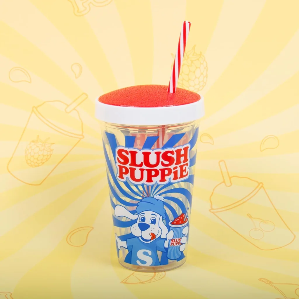 SLUSH PUPPiE Becher & Trinkhalm