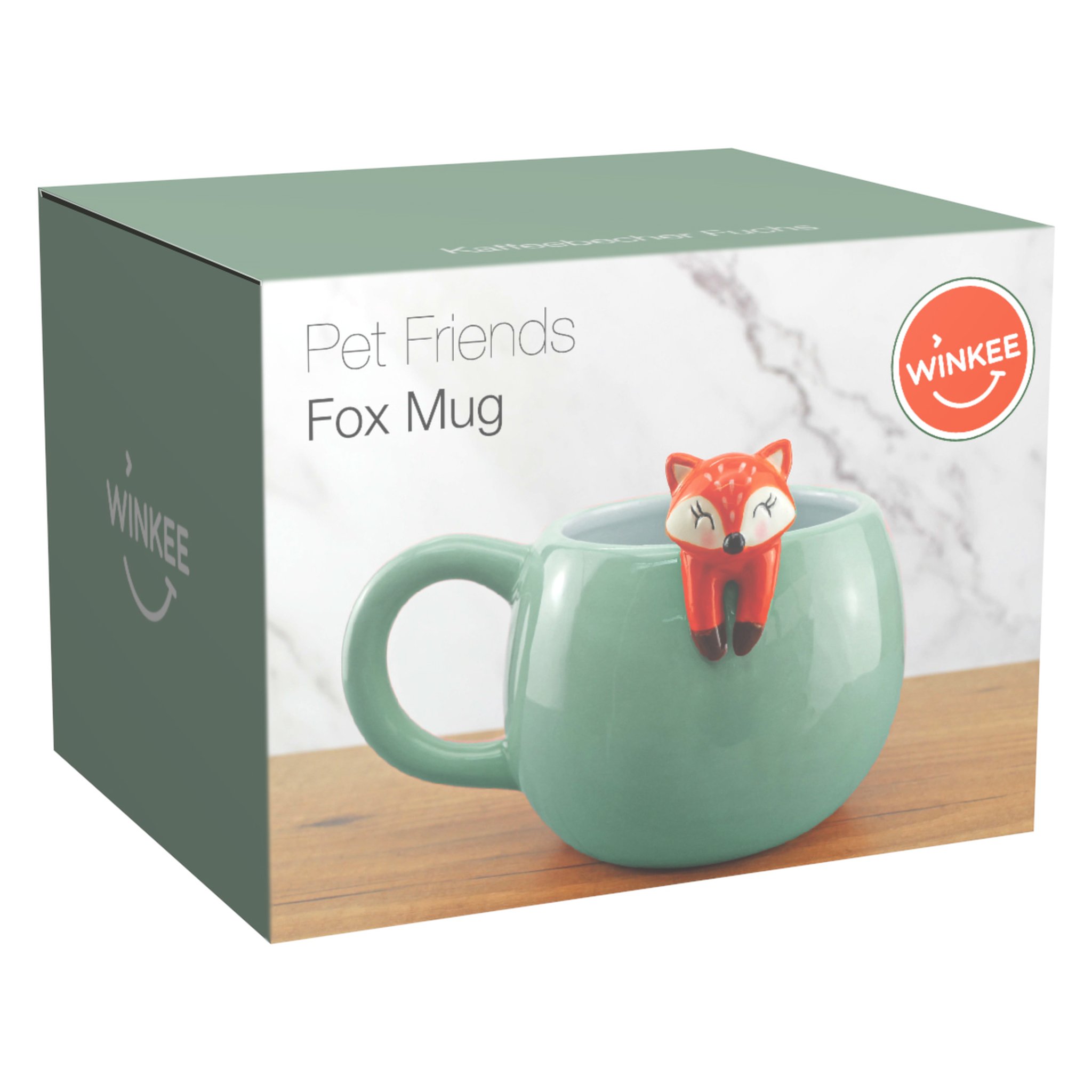 Kaffeebecher Fauler Fuchs Verpackung