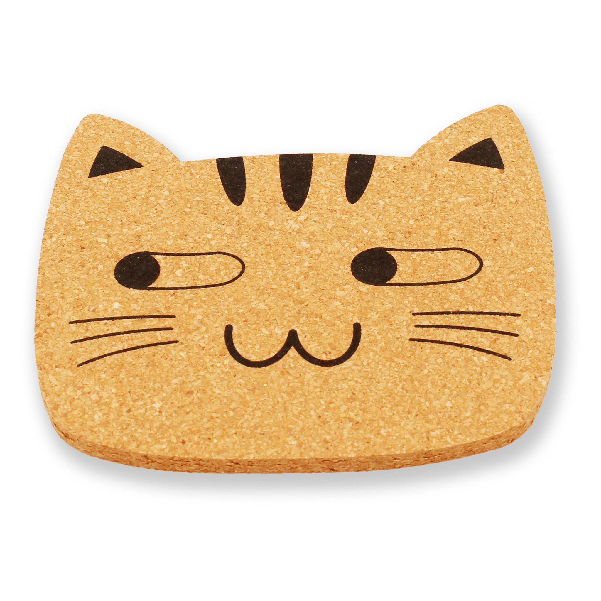 Korkuntersetzer getigerte Katze