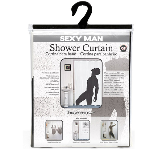 Sexy Mann Duschvorhang