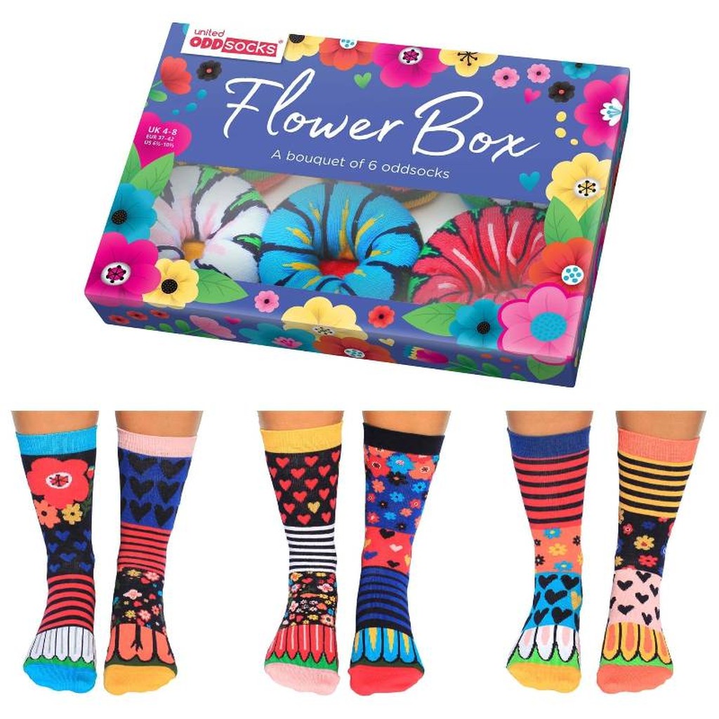Socken Geschenkset Blumen von United OddSocks