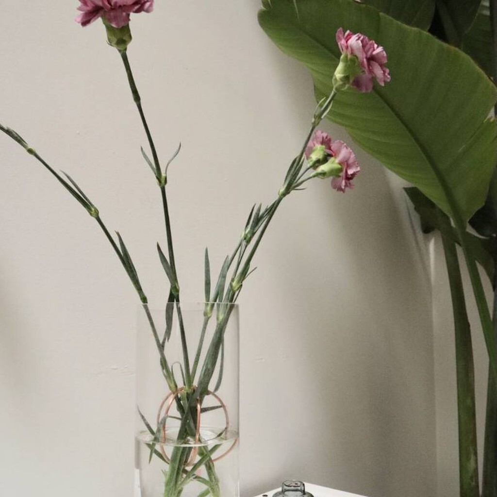 Blumenhalter aus Kupfer von Kikkerland