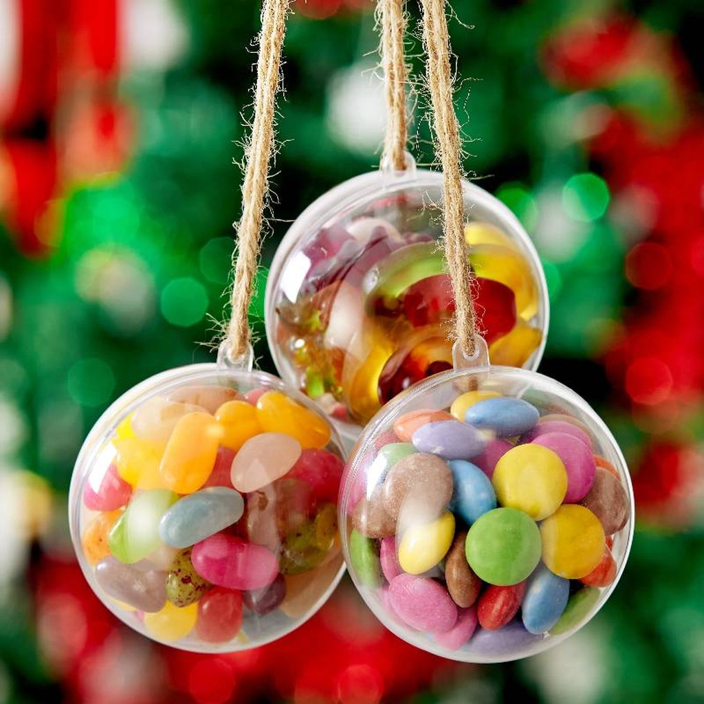 48 Weihnachtskugeln zum Befüllen