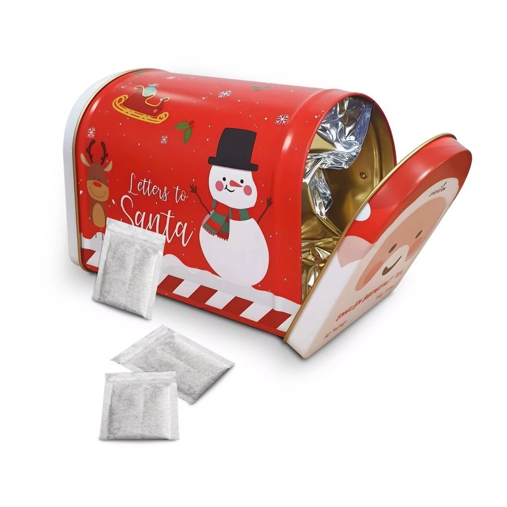 Weihnachtspost Tee mit 80 Teebeuteln in festlicher Weihnachtsdose