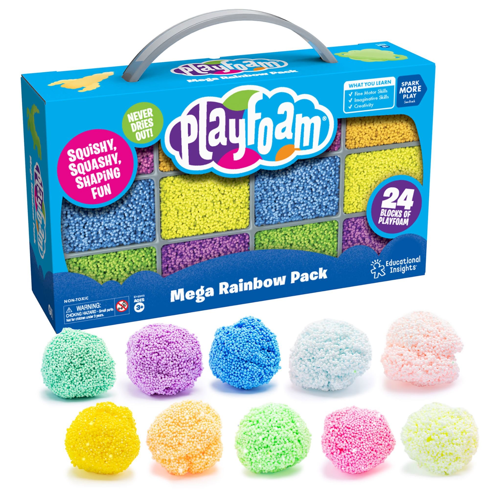 Playfoam Mega Regenbogen-Pack – Verpackung mit Playfoam-Kugeln